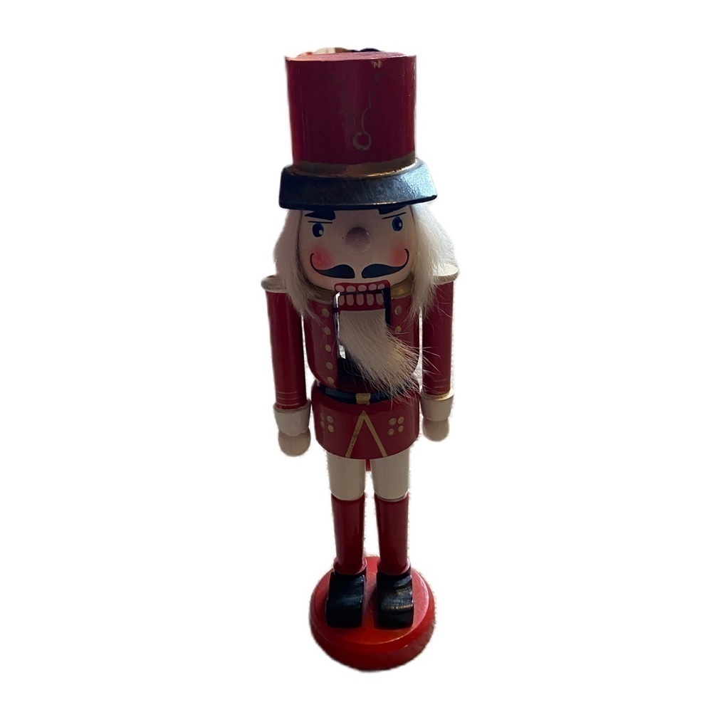 Red Nutcracker Christmas Decor Vintage